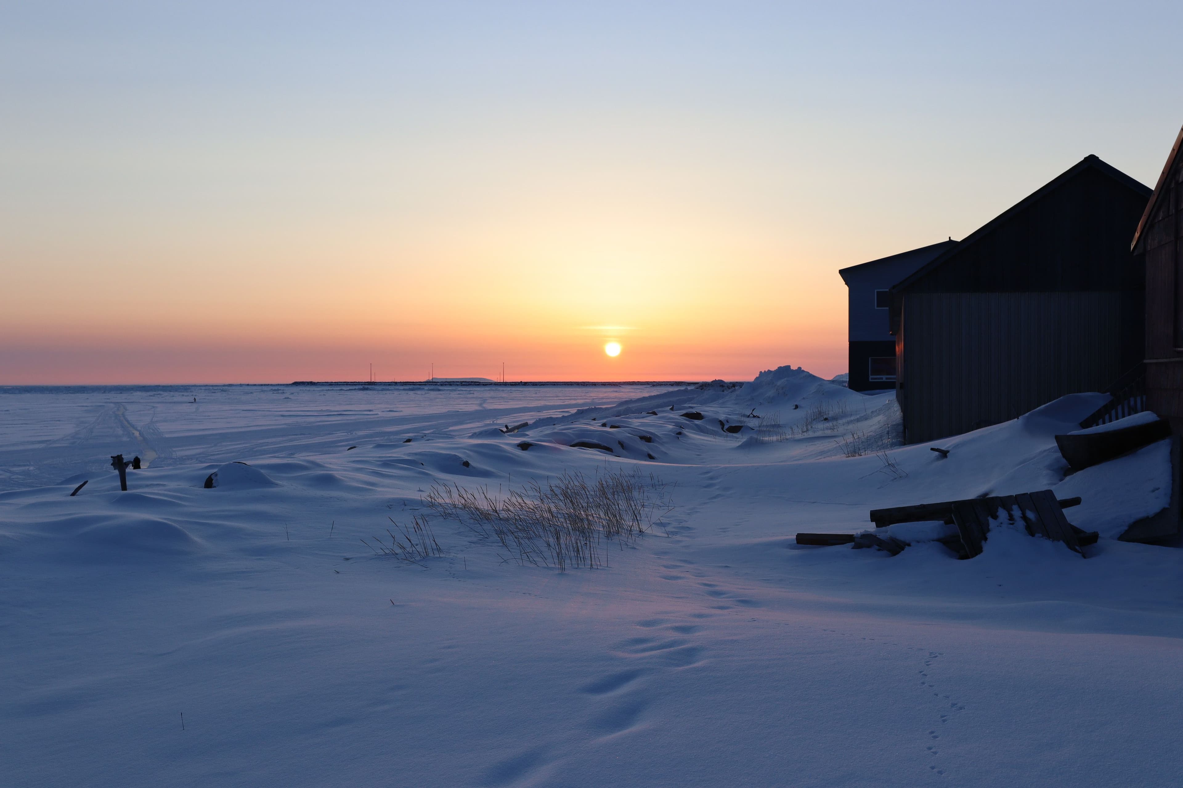 A (frozen) beachside paradaise