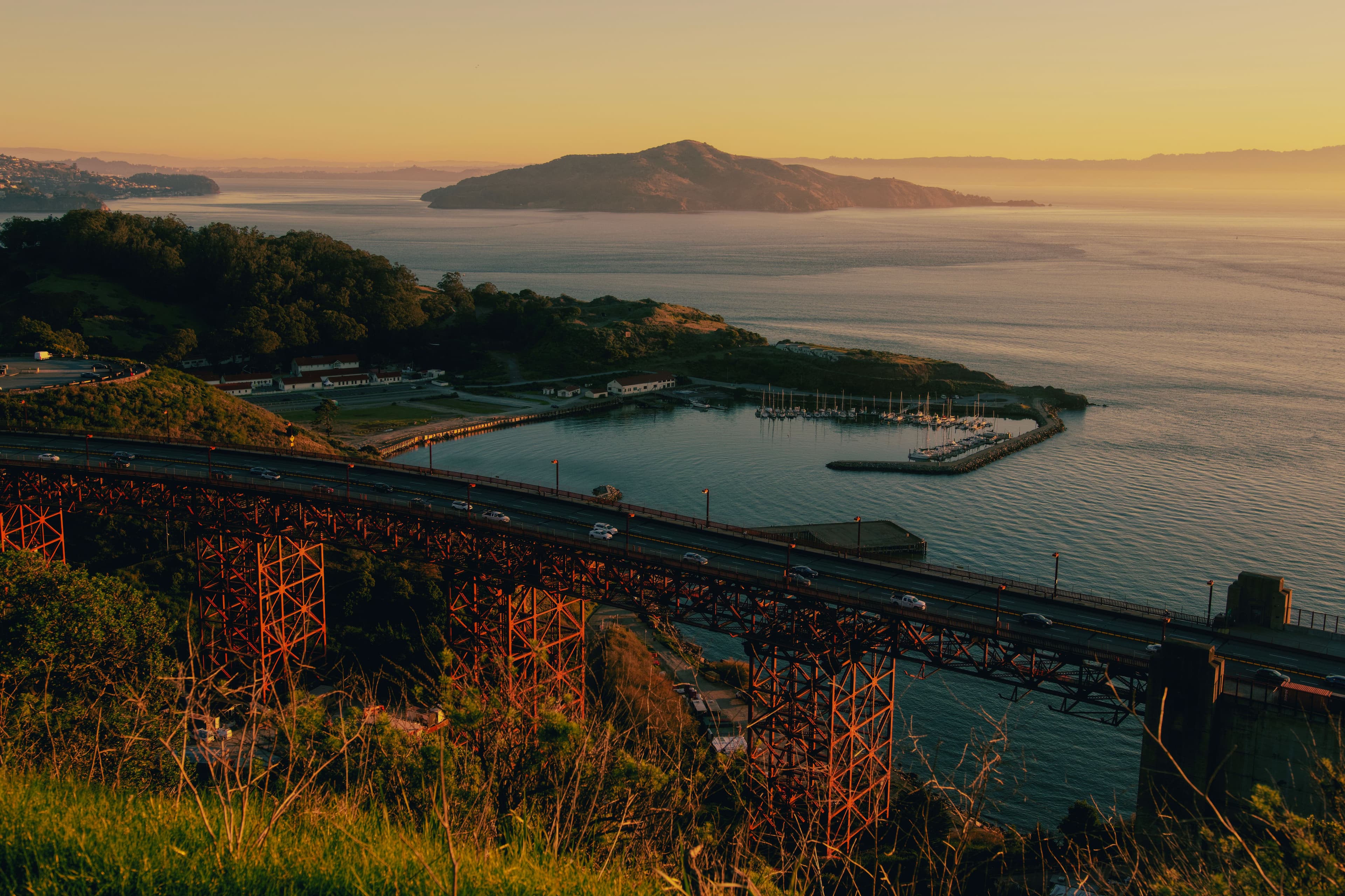 Morning over the bridge